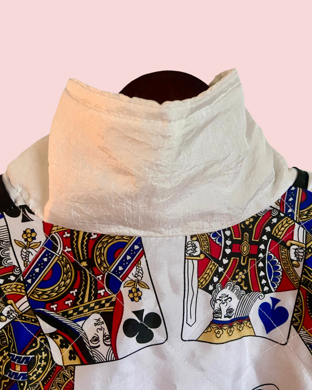 Vintage 80's Lavon Playing Card Vest Jacket