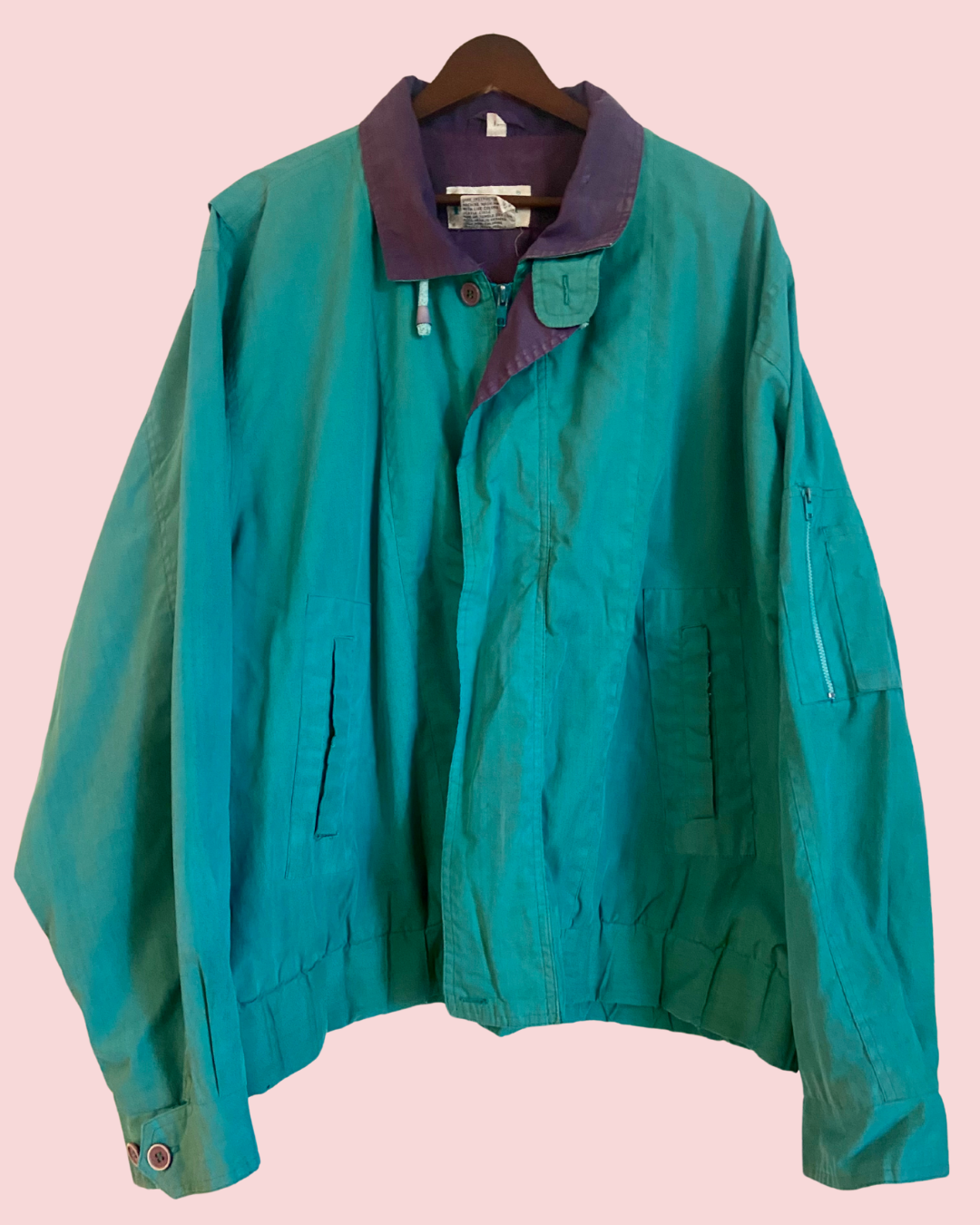 Vintage Rafael Teal and Purple Jacket