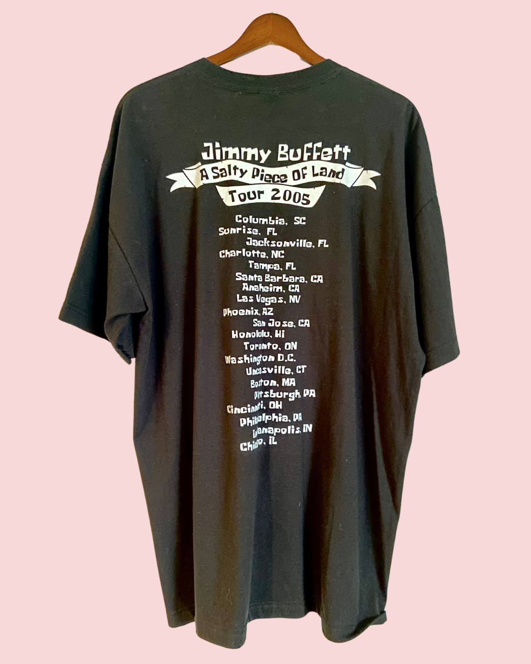 Jimmy Buffet "A Salty Piece of Land" 2005 Tour T-Shirt