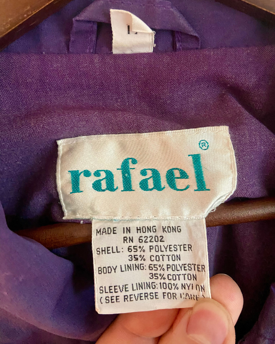Vintage Rafael Teal and Purple Jacket