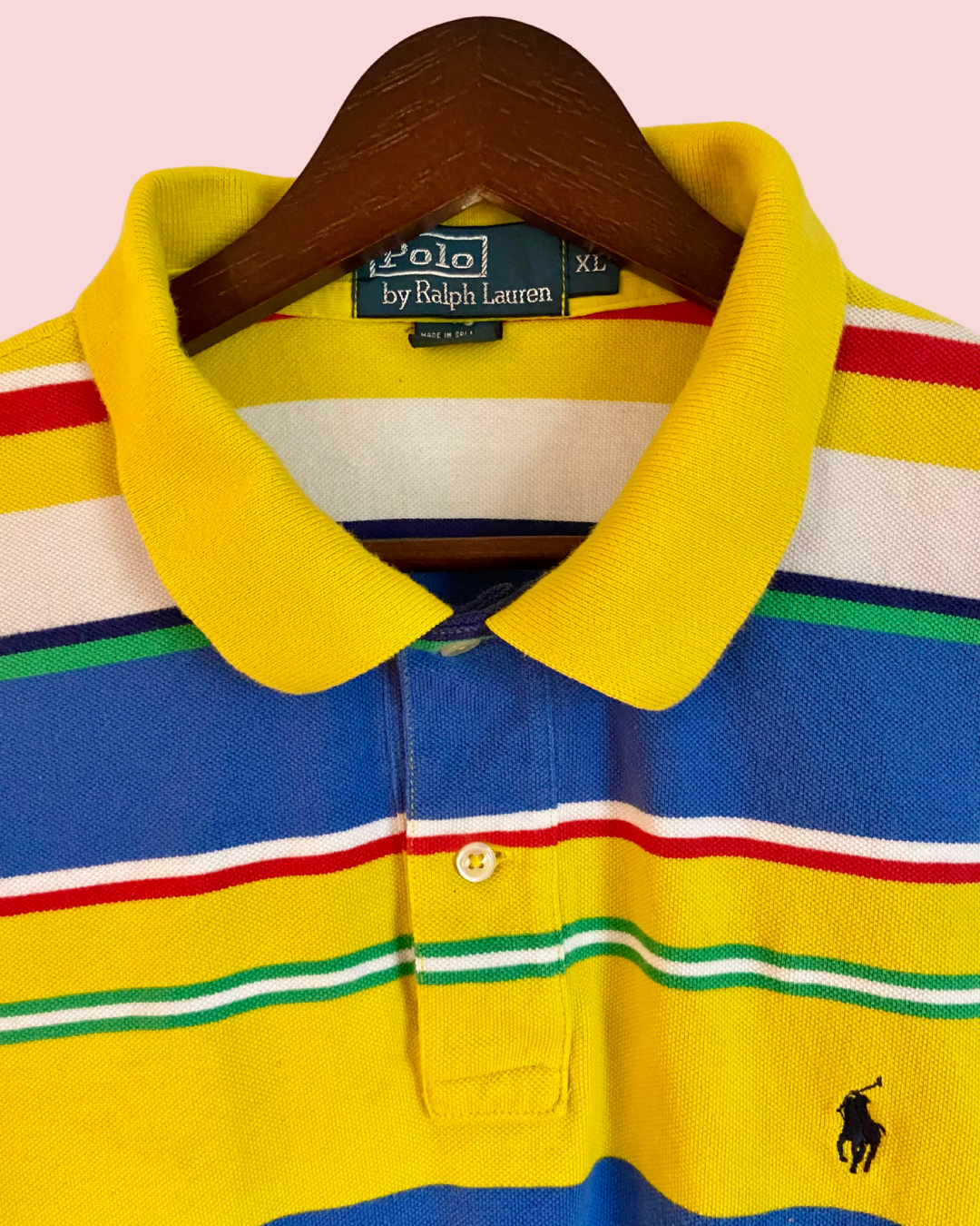 Polo by Ralph Lauren Men's Striped Collard Shirt