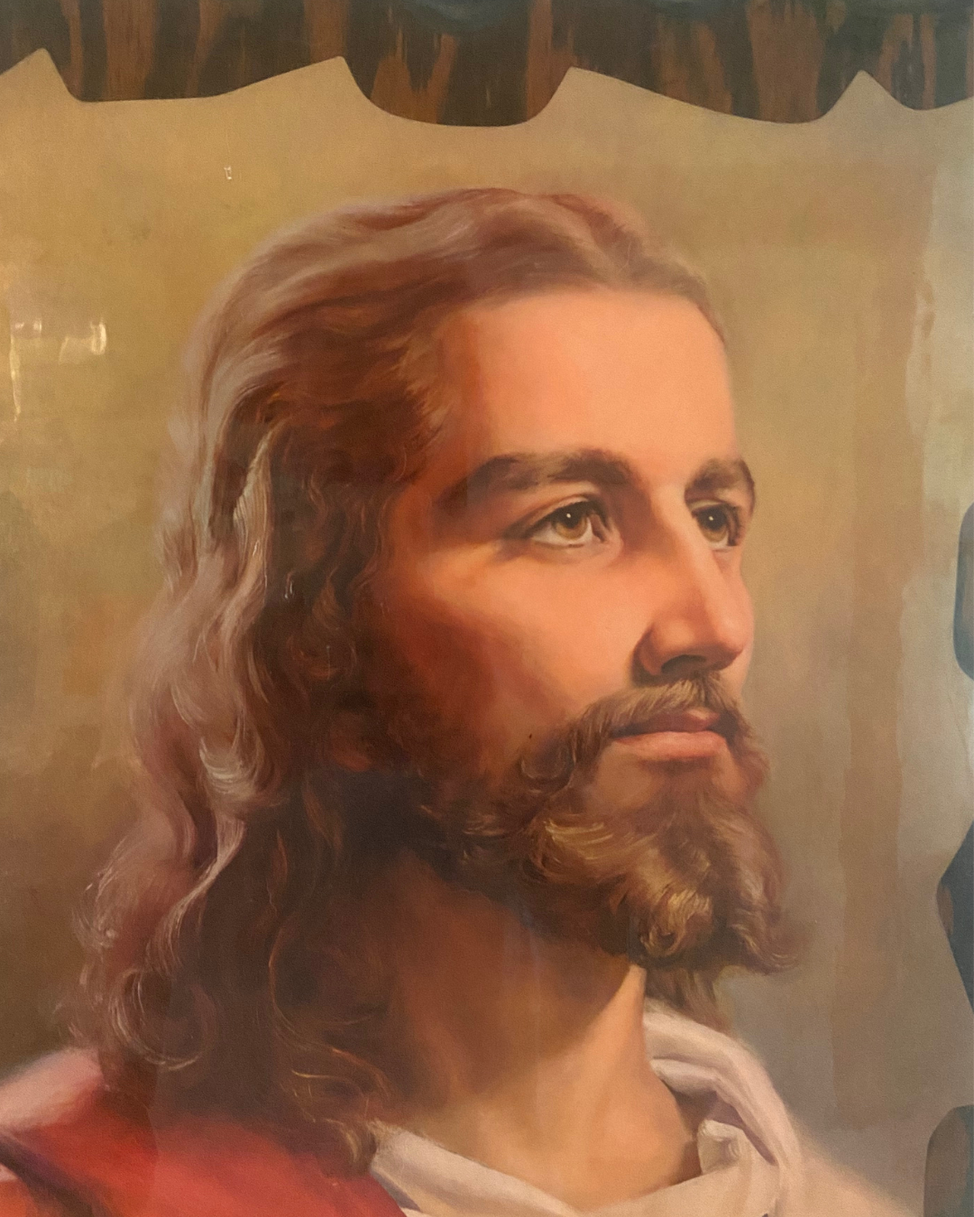 Vintage Jesus Epoxy Print on Wood