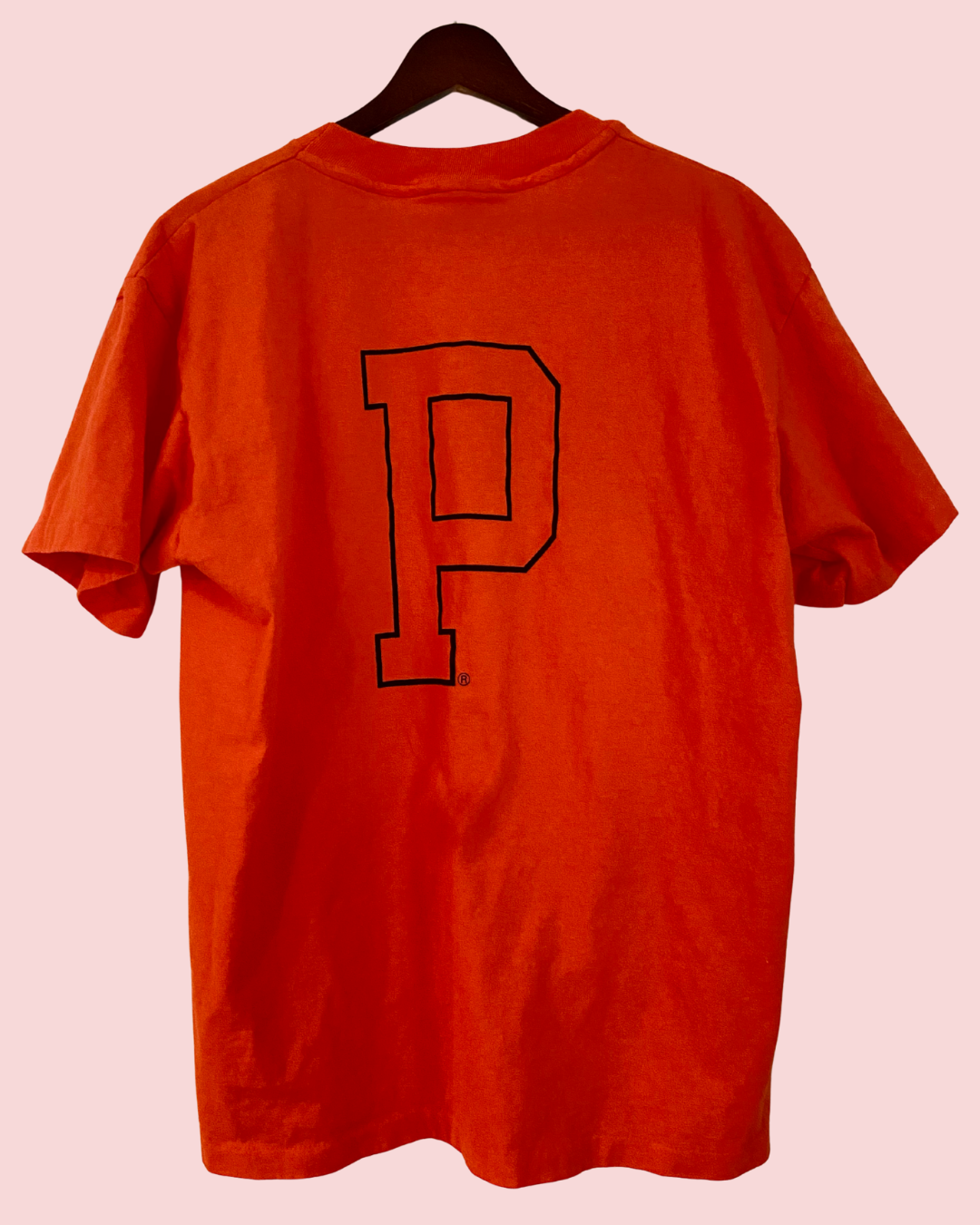 Vintage 90's Princeton Orange Single-Stitch T-Shirt
