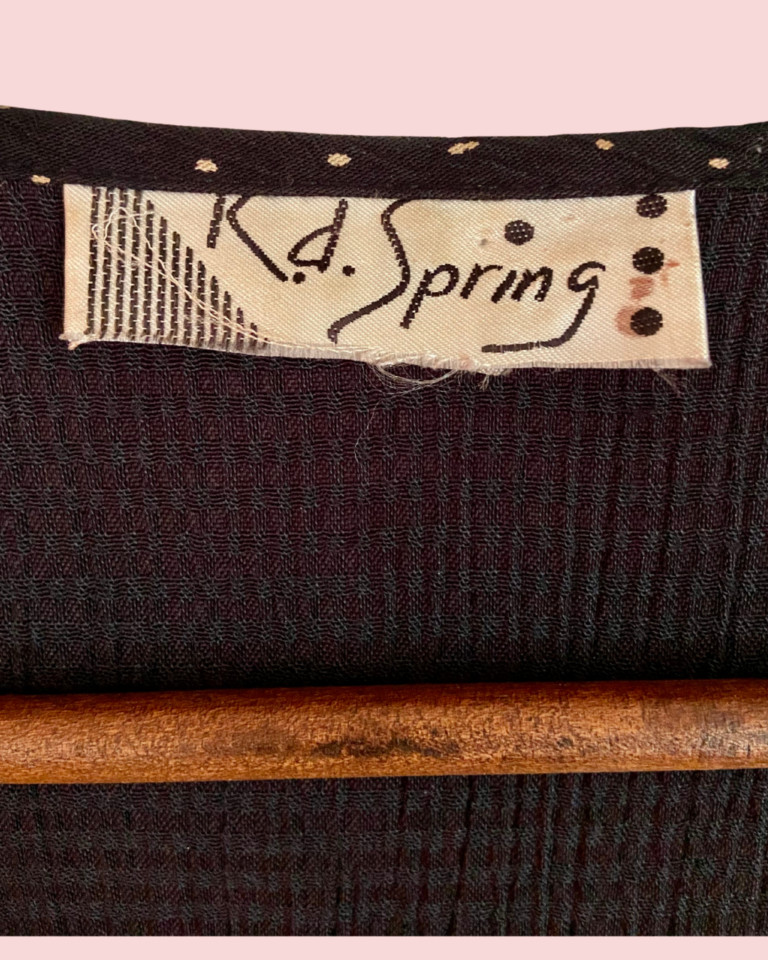 K.D. Spring Patterned Rayon Open Vest with Hook Closures