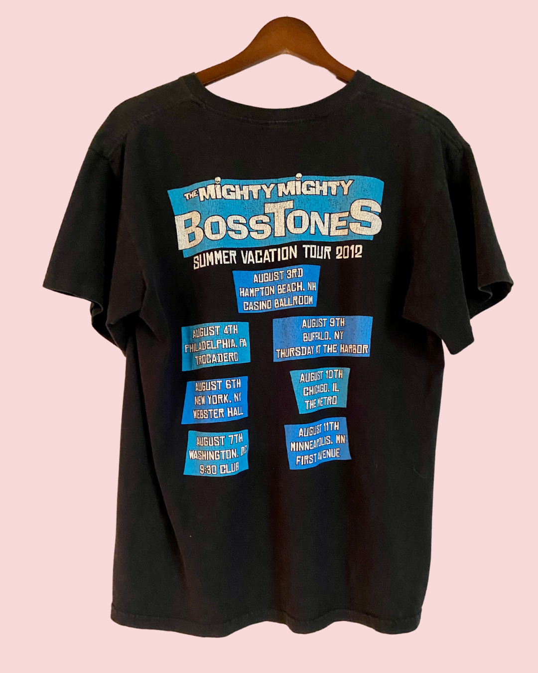 Mighty Mighty BossTones Tour T Shirt, Boston Summer 2014