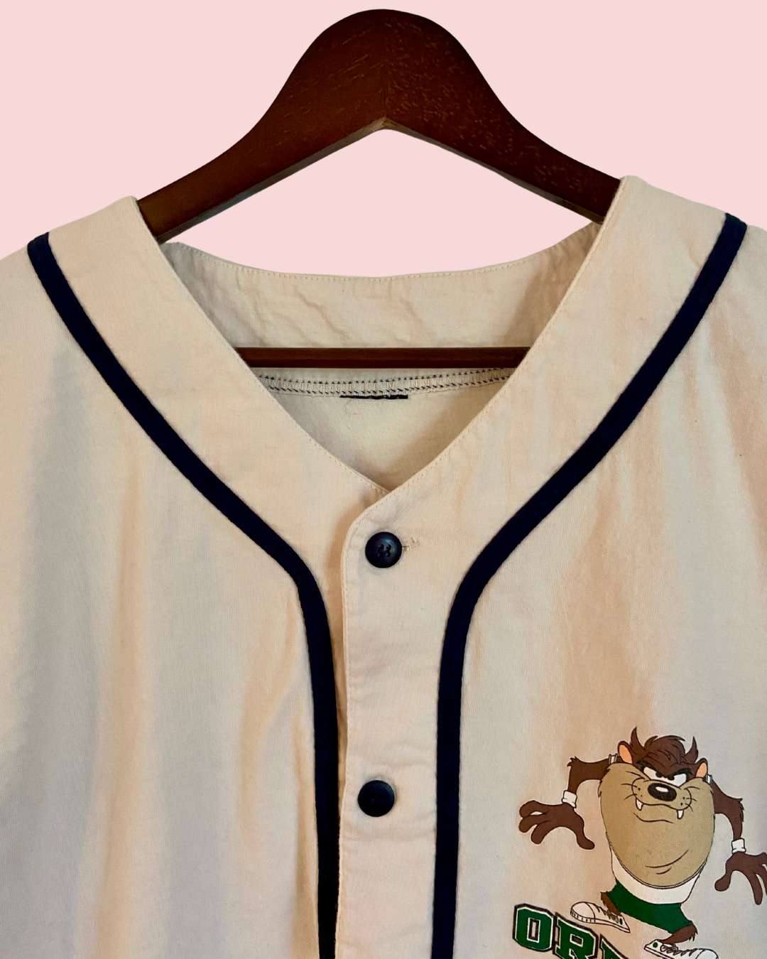 Vintage 90's Taz Oregon Single-Stitch Baseball Jersey Button Down #99