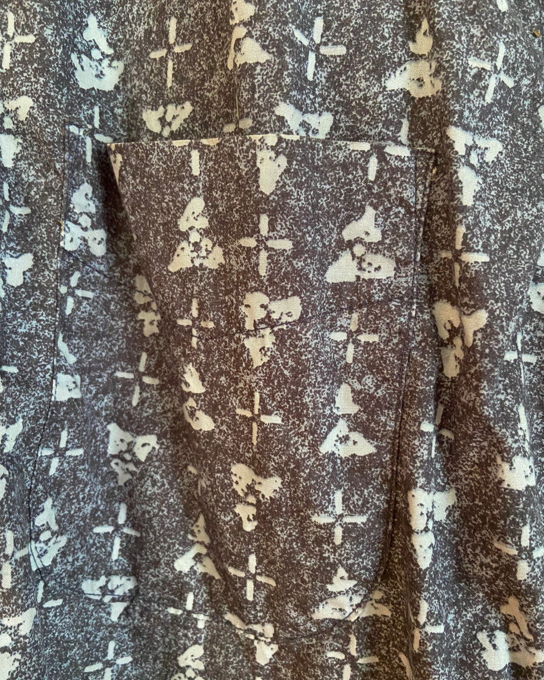 Woolrich Patterned Collard Short Sleeve Button Up Shirt