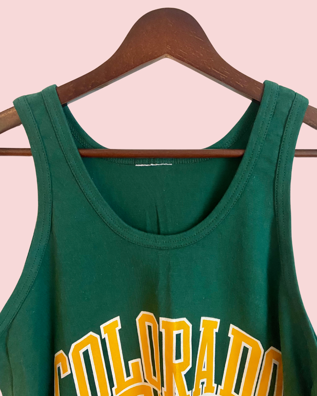 Colorado State Rams Dark Green Graphic Tank Top