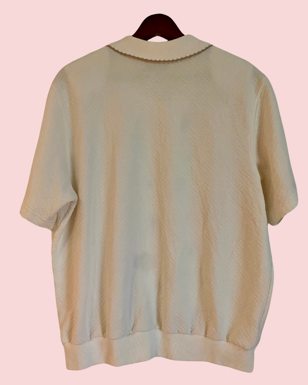 Alfred Dunner Floral Embroidered Polo Women's Top