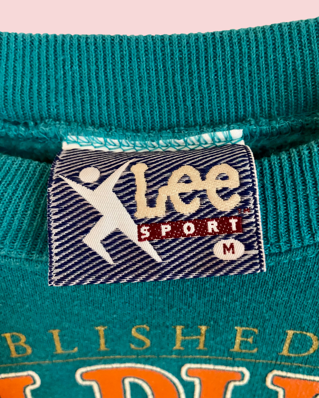 1995 Lee Sport Miami Dolphins Crewneck Youth Sweatshirt