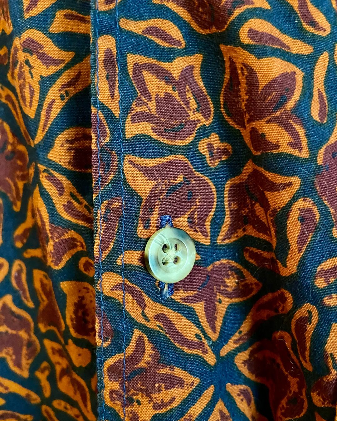 Woolrich Patterned Collard Short Sleeve Button Up Shirt