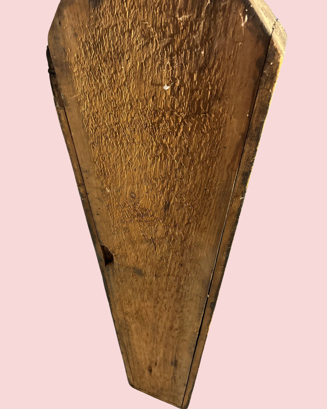 Antique Hand-Carved Small Coffin/Case