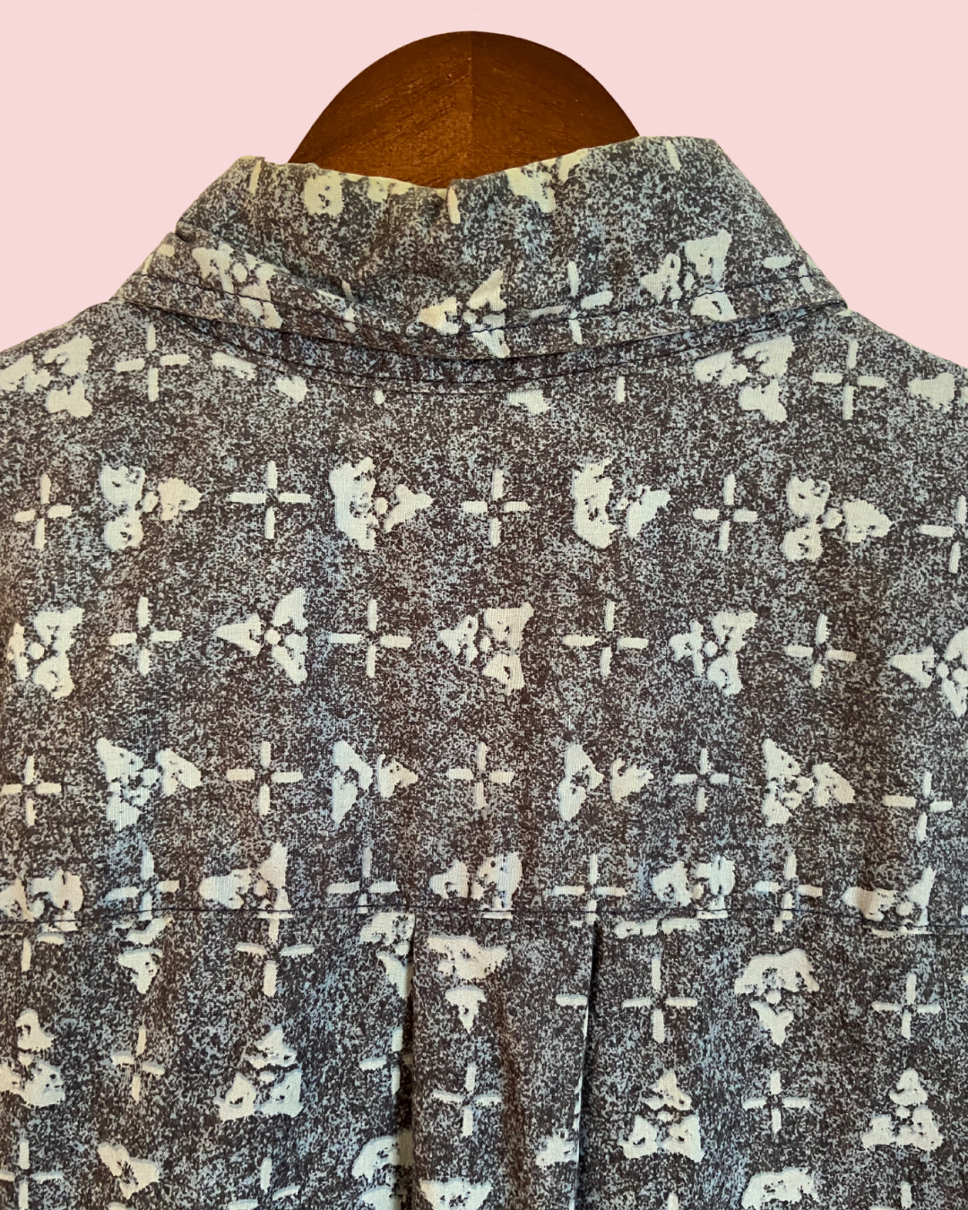 Woolrich Patterned Collard Short Sleeve Button Up Shirt