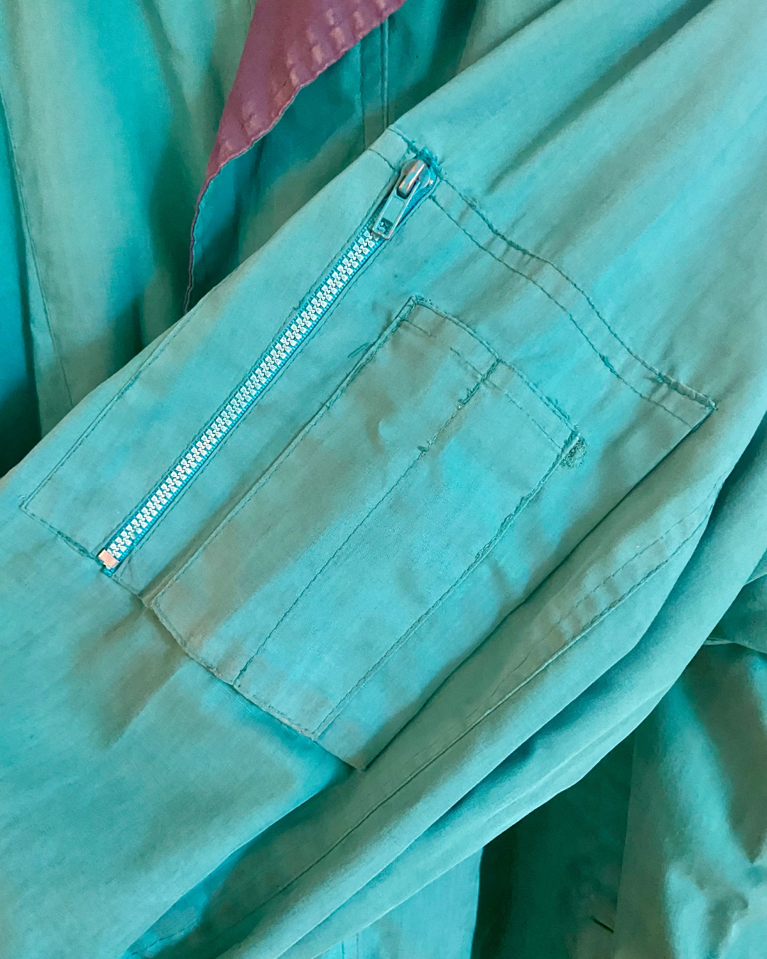 Vintage Rafael Teal and Purple Jacket