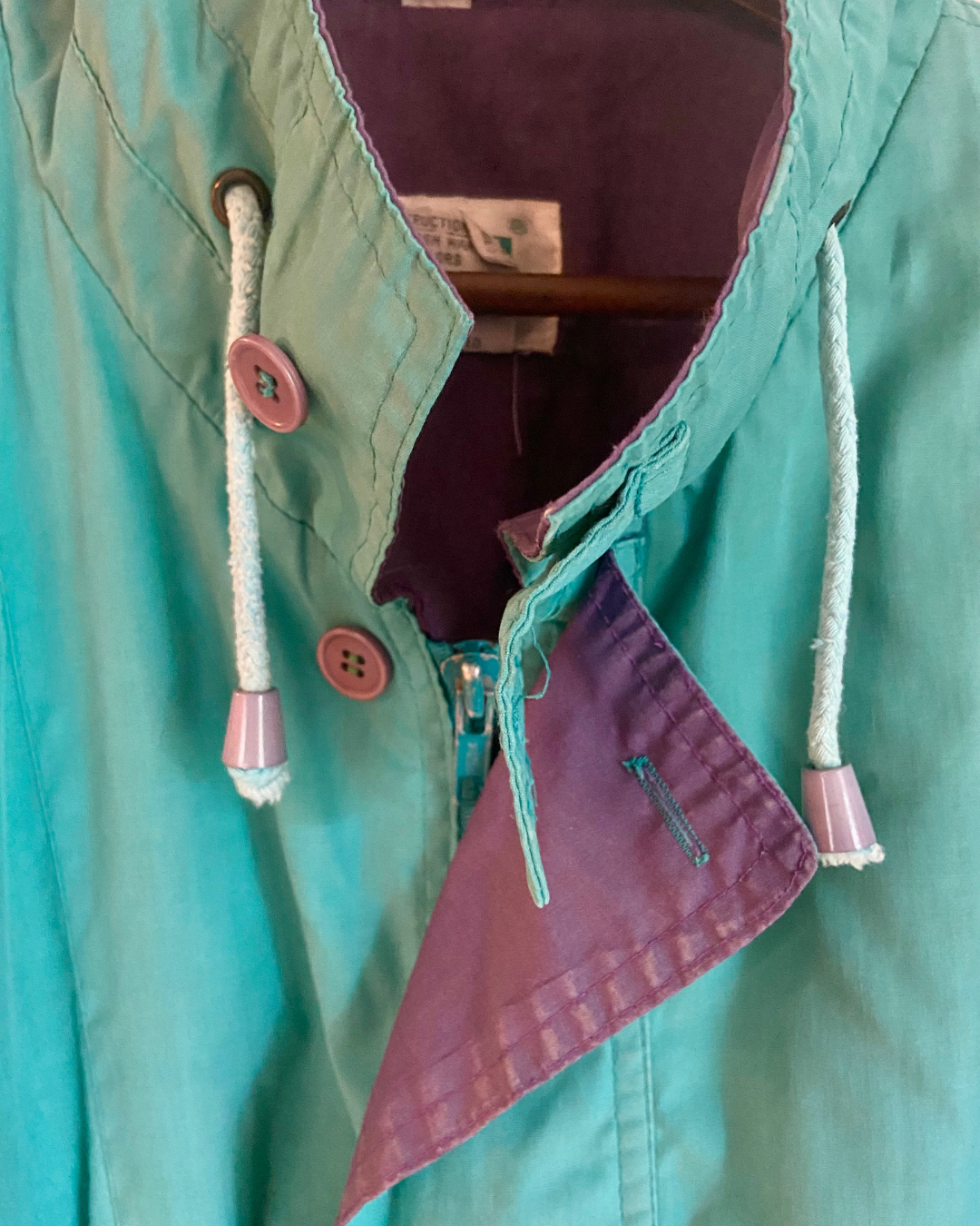 Vintage Rafael Teal and Purple Jacket