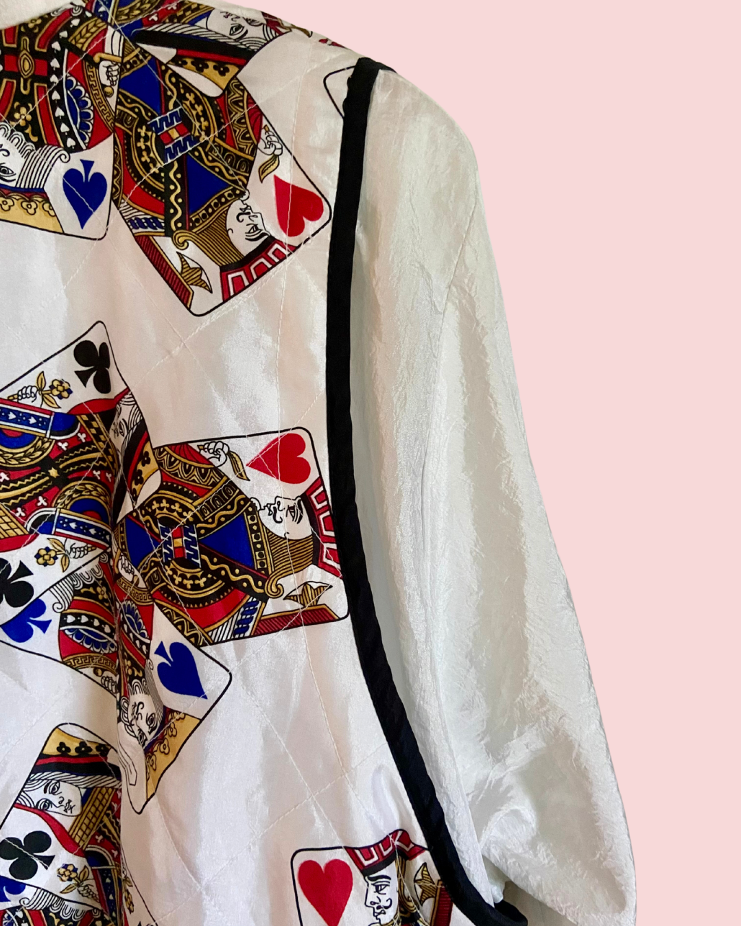 Vintage 80's Lavon Playing Card Vest Jacket