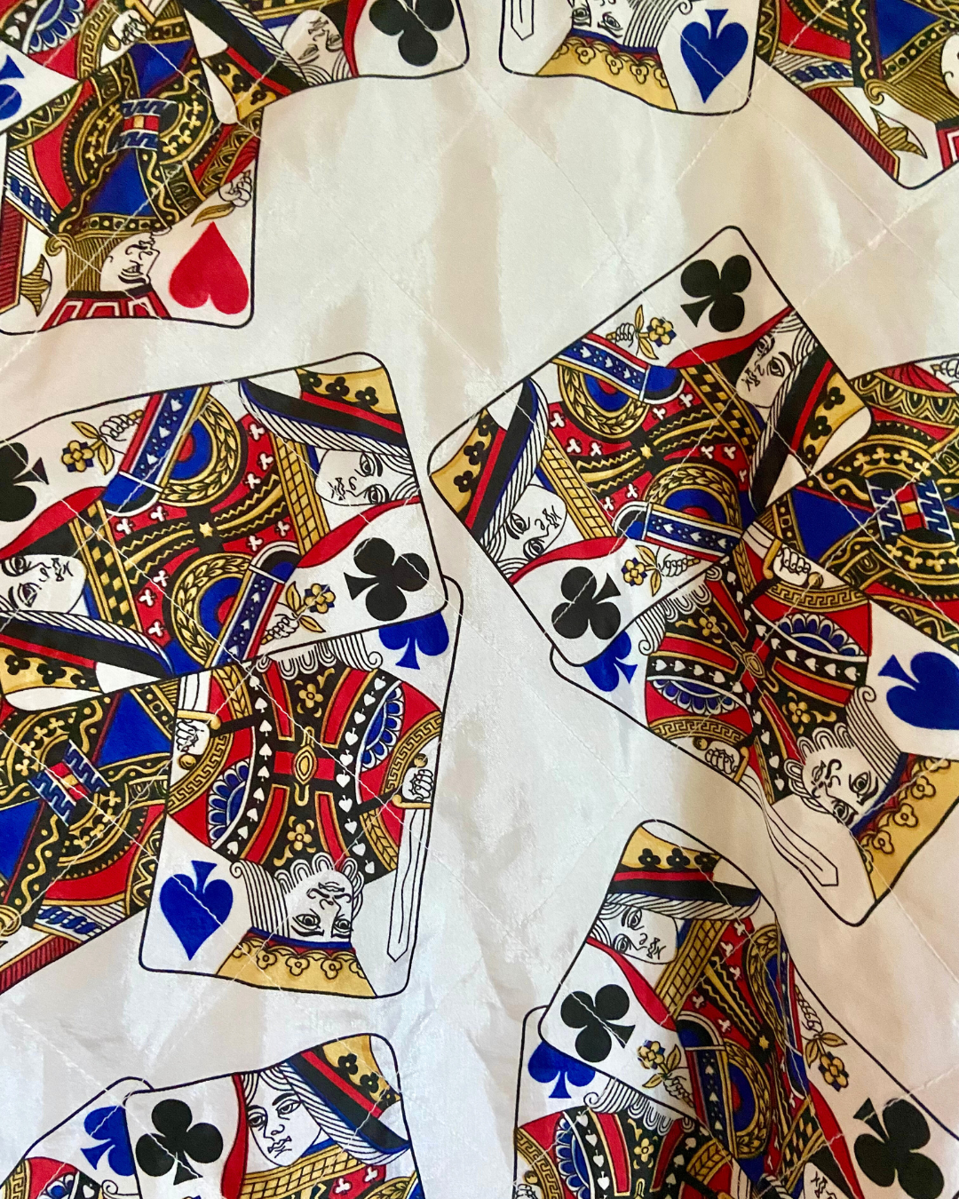 Vintage 80's Lavon Playing Card Vest Jacket