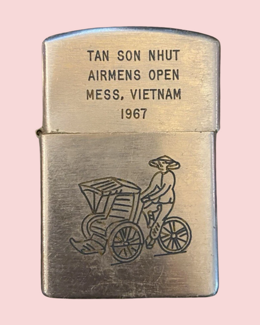Vietnam War Zippo - Tan Son Nhut Airmens Open Mess 1967