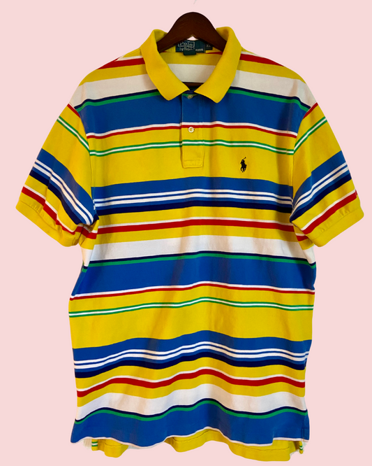 Polo by Ralph Lauren Men's Striped Collard Shirt