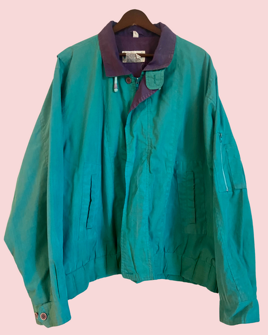 Vintage Rafael Teal and Purple Jacket