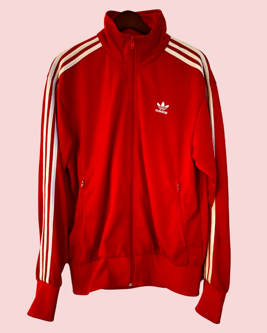 Red Adidas Primegreen Track Jacket