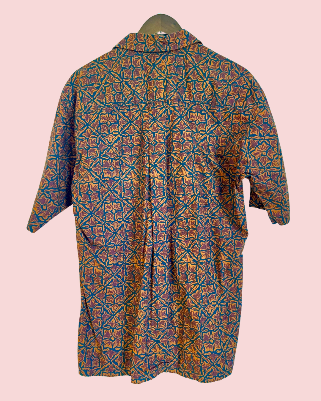 Woolrich Patterned Collard Short Sleeve Button Up Shirt