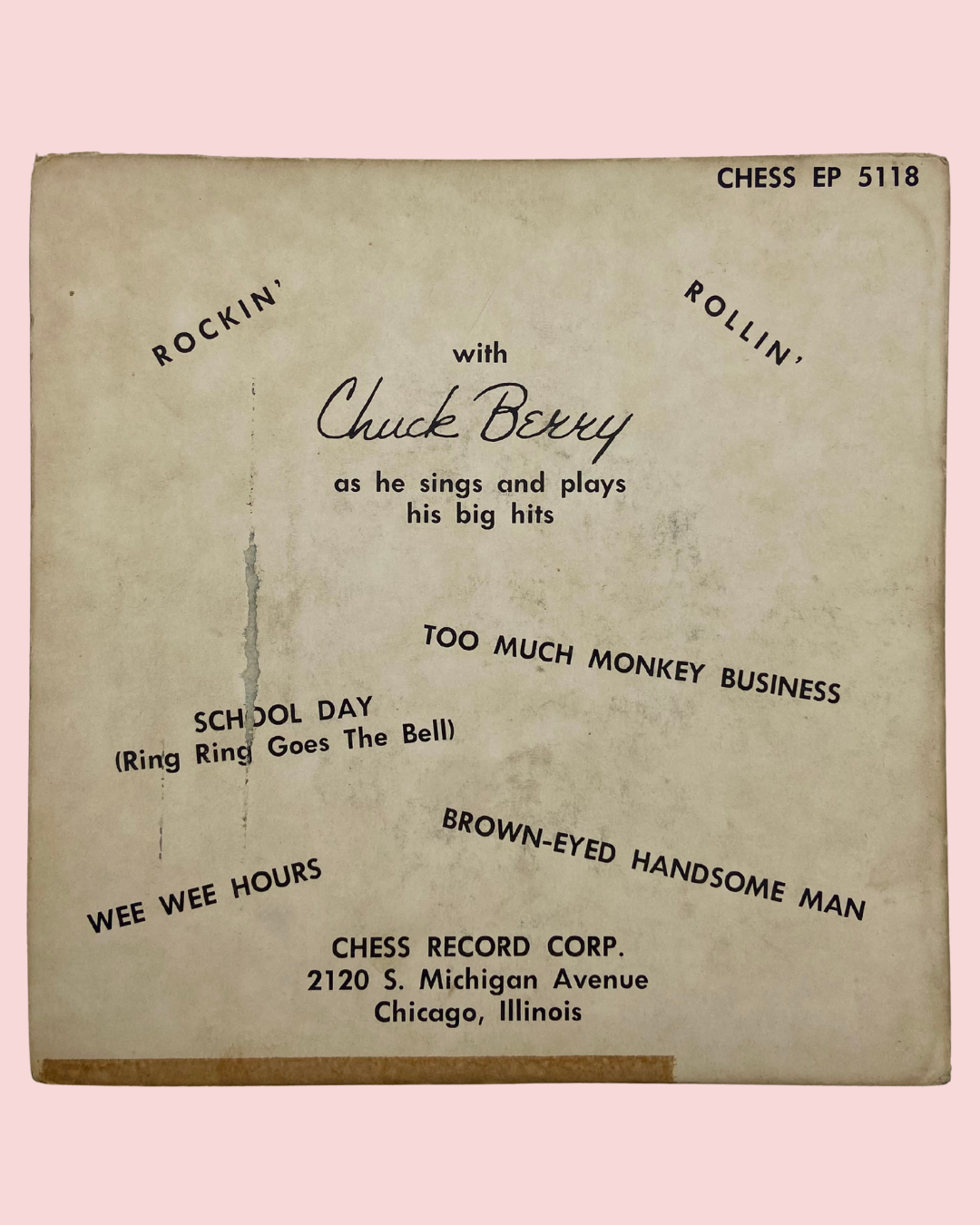Chuck Berry - After School Session 7" - 45 Vinyl Record
