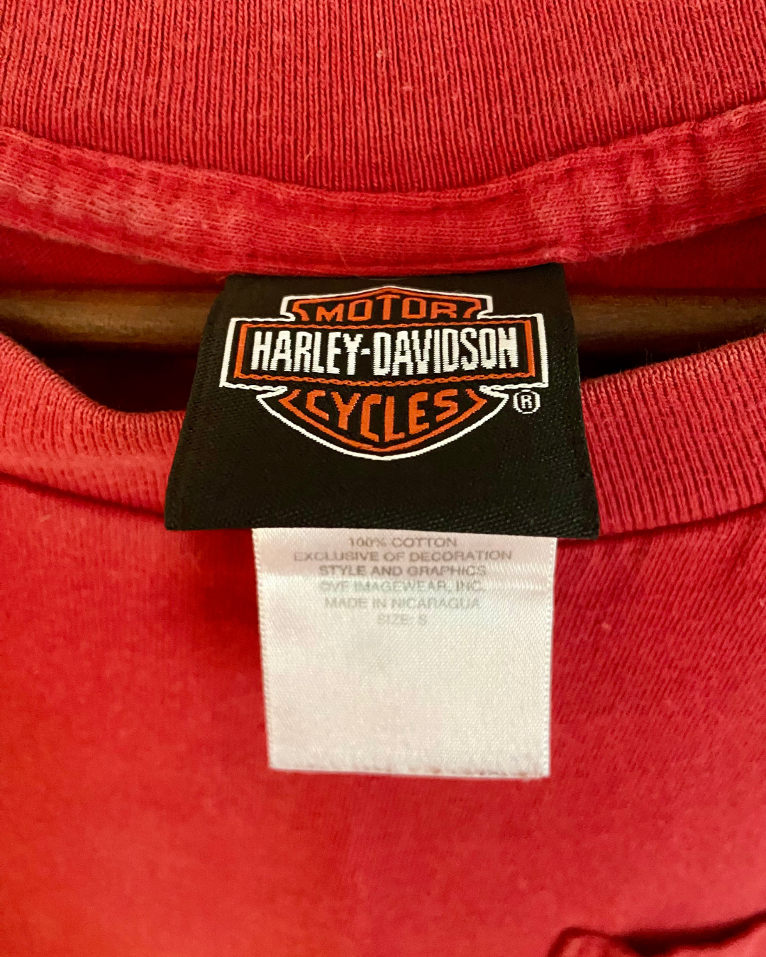 Red Big Barn Harley Davidson of Des Moines Indiana Tank Top Pocket T-Shirt