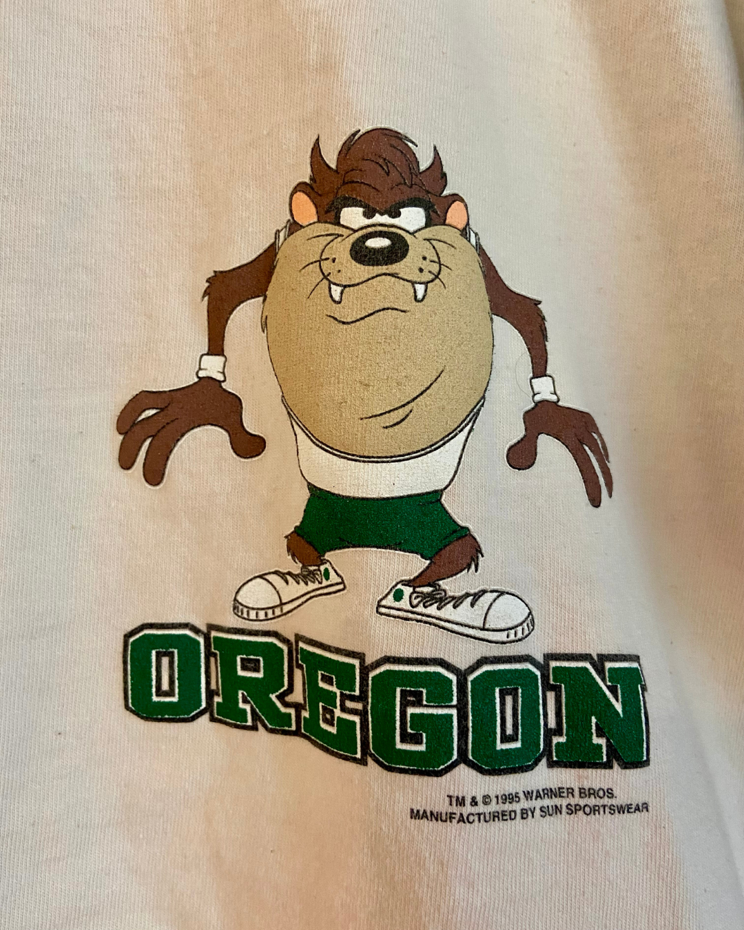 Vintage 90's Taz Oregon Single-Stitch Baseball Jersey Button Down #99